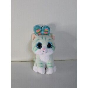 Ty Beanie Boos Easter GUMDROP Kitty Cat wearing bunny ears  6" size